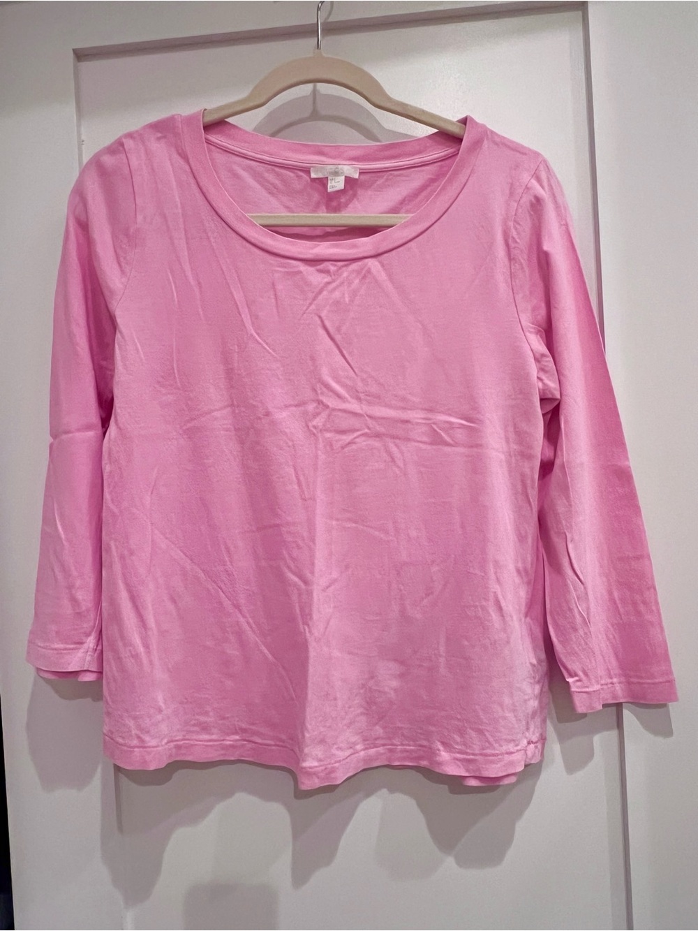 COS Pink Crewneck Long Sleeve Top
